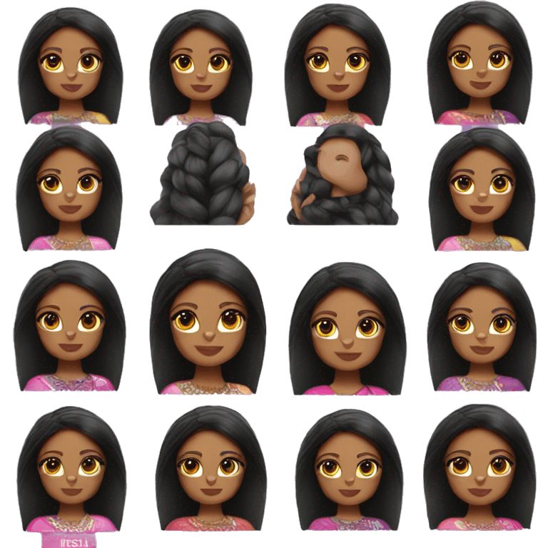 indian barbie doll emoji