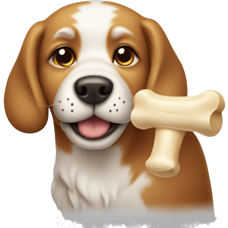 dog with a bone emoji