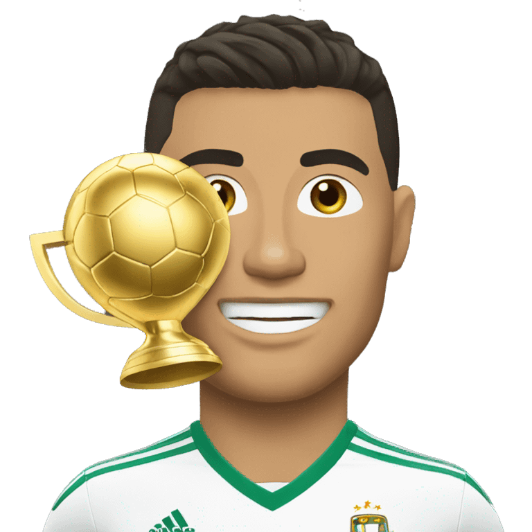 Ronaldo avec la coupe du monde  emoji