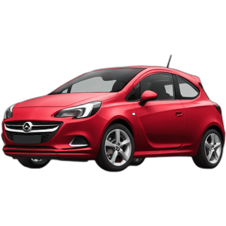 red opel corsa f emoji