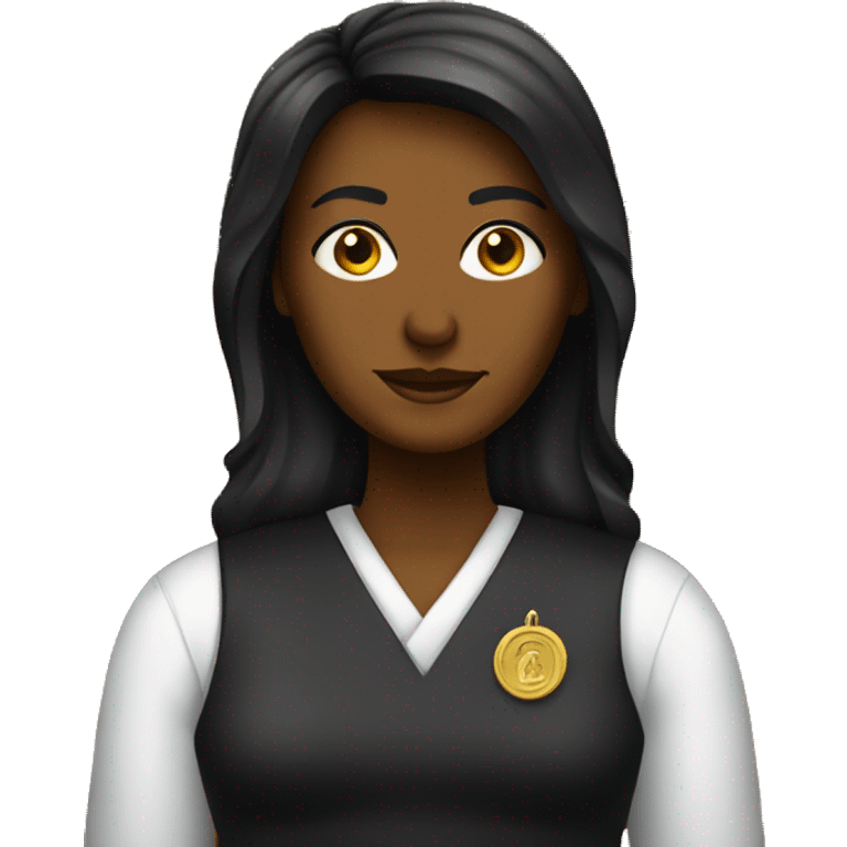 court with woman judge emoji