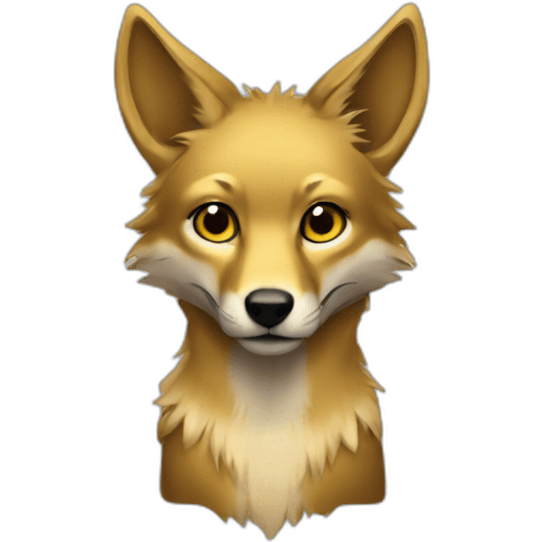 Jackal whit gold fur emoji