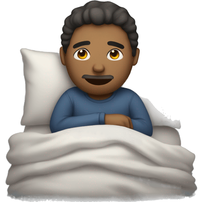 Men going to sleep alone  emoji