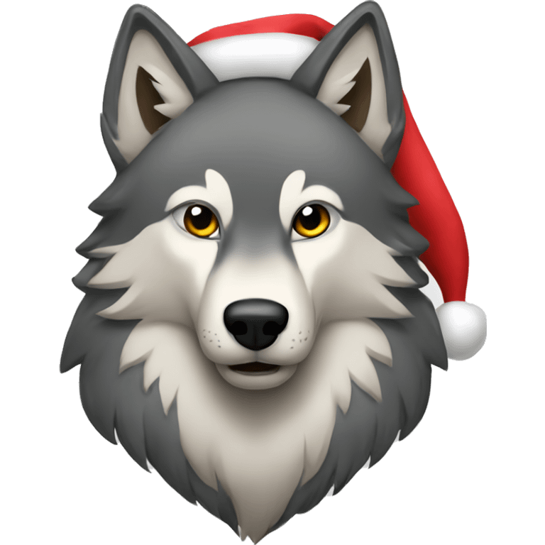 alpha wolf christmas  emoji