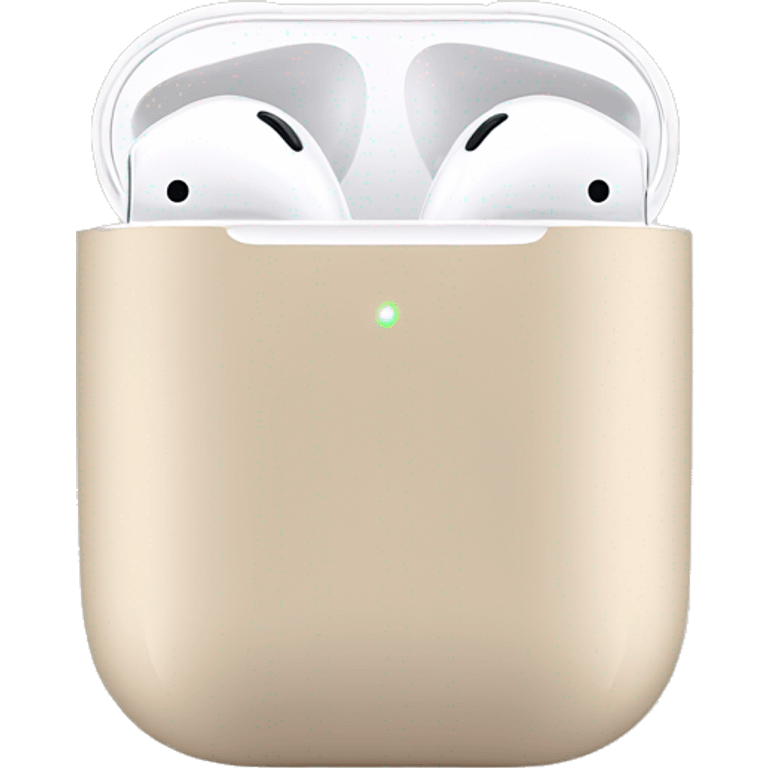 Beige Apple AirPods emoji