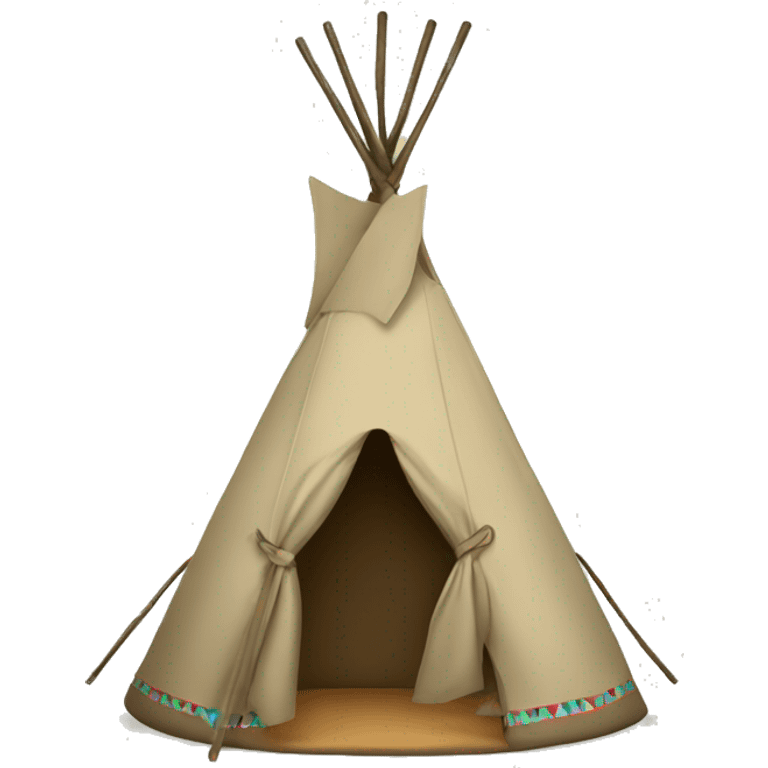 teepee tent for kids emoji