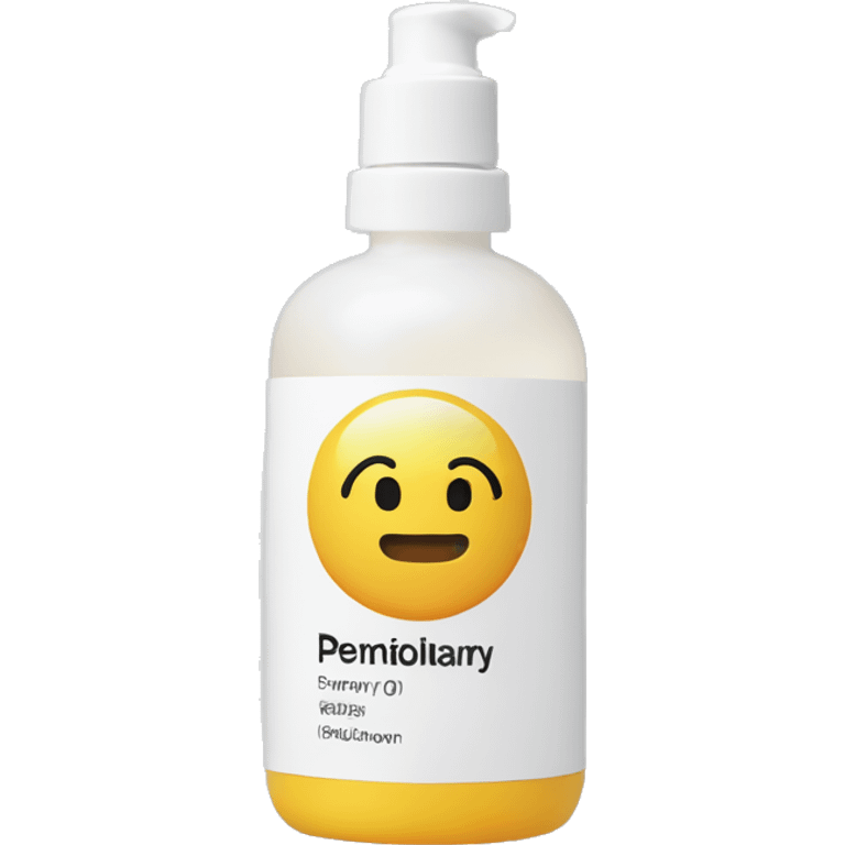 the ordinary peeling solution bottle with label emoji