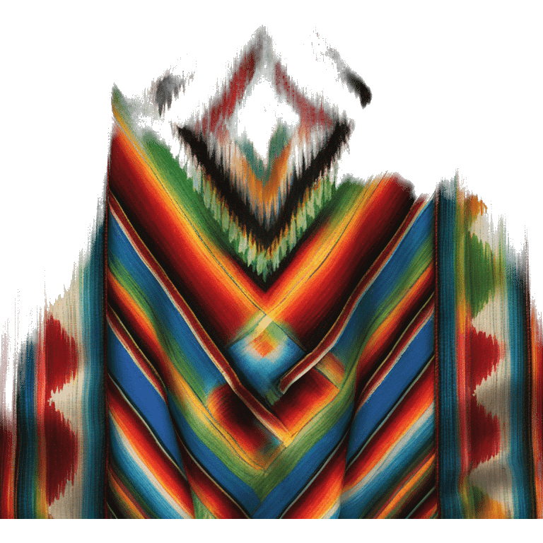 Realistic serape table cloth. emoji