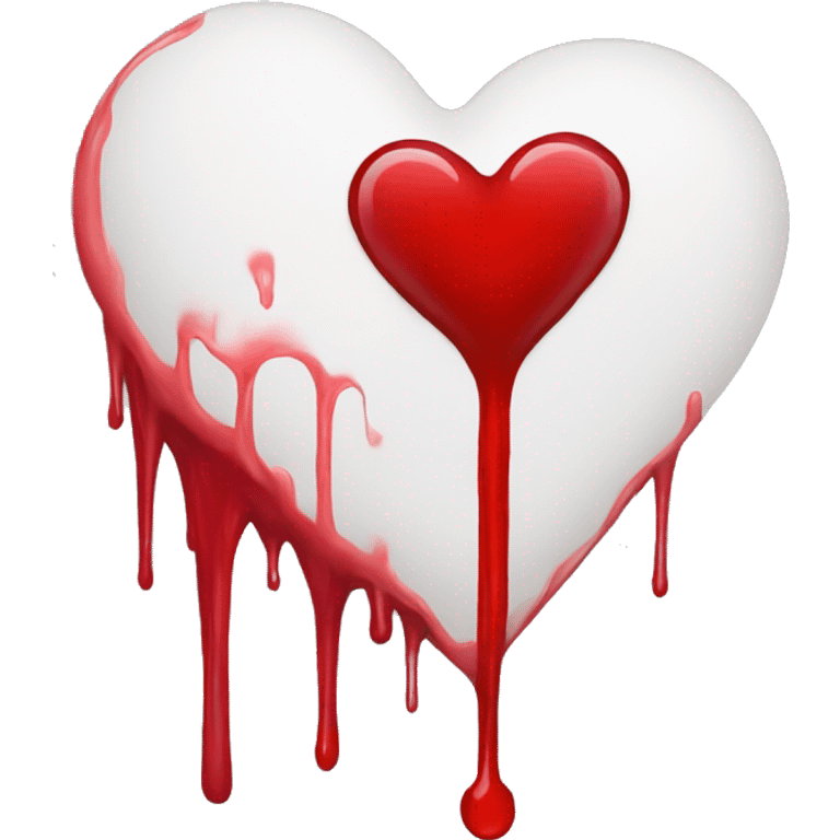 bleeding red heart emoji