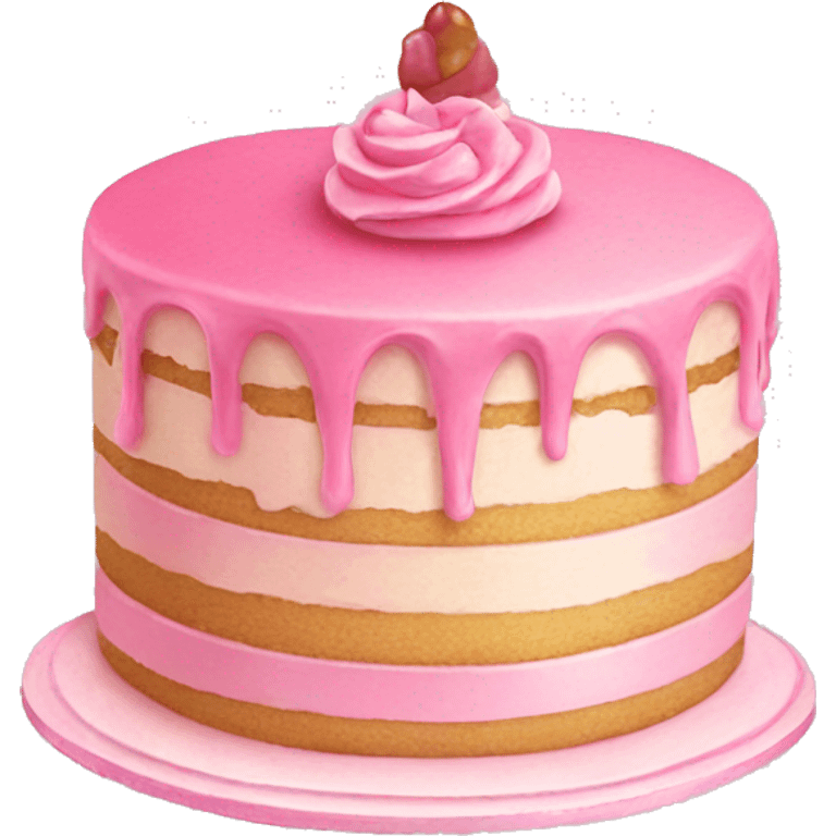 Pink vintage cake emoji