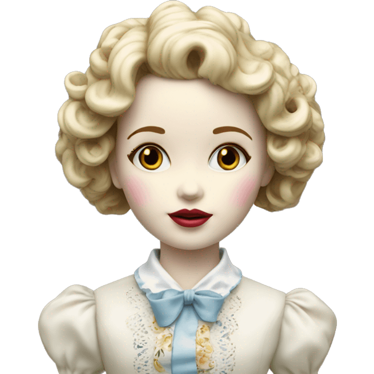 Porcellain doll coquette girl emoji