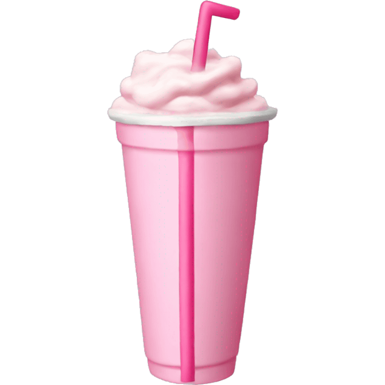 milkshake pink straw emoji