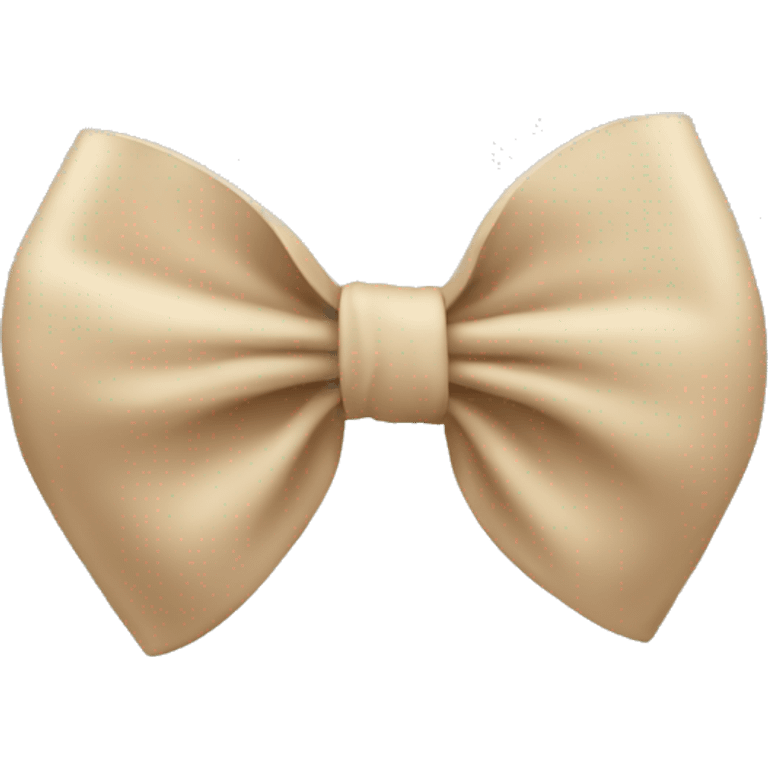 Beige bow  emoji