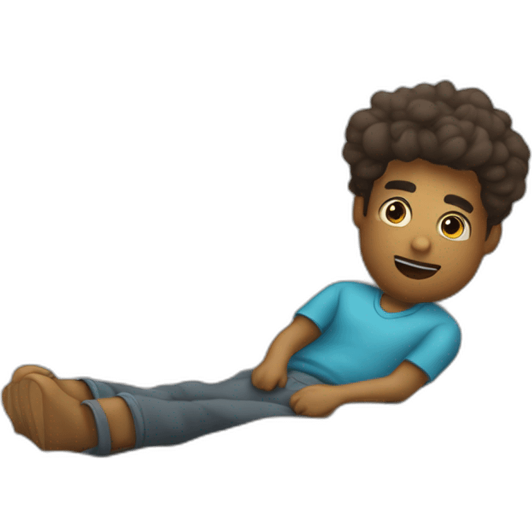 un chico levantandose de la cama emoji