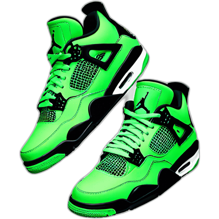 jordan 4 green color emoji