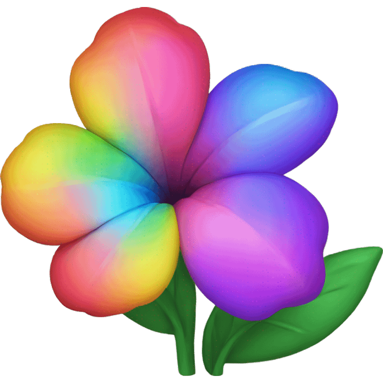 Rainbow flowers emoji