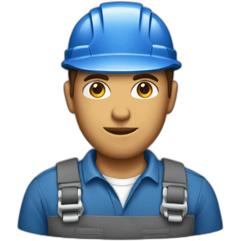 blue collar worker emoji