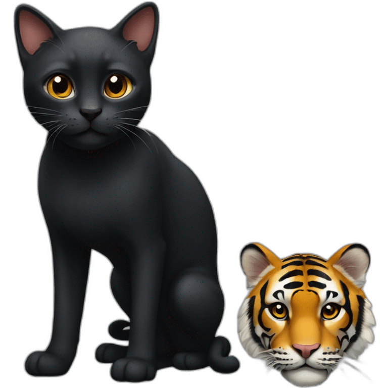 small-black-cat-with-a-tiger emoji