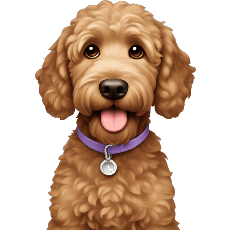 Brown Goldendoodle ￼ emoji