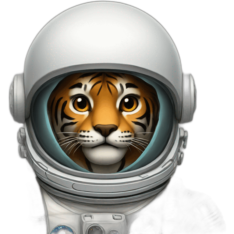 Astronaut Tiger emoji