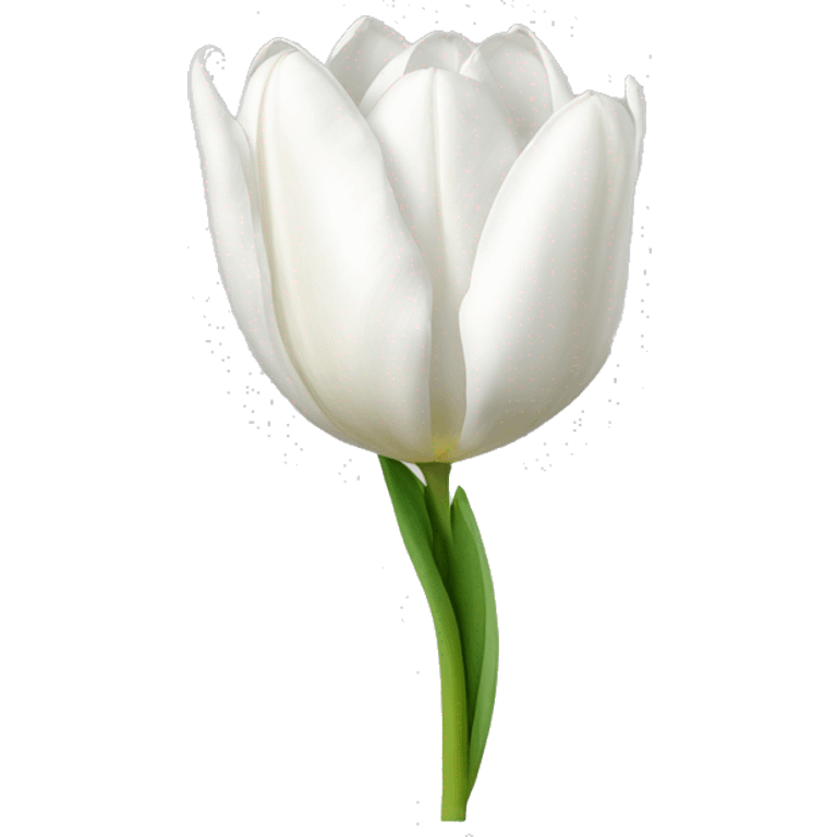 white tulipani emoji