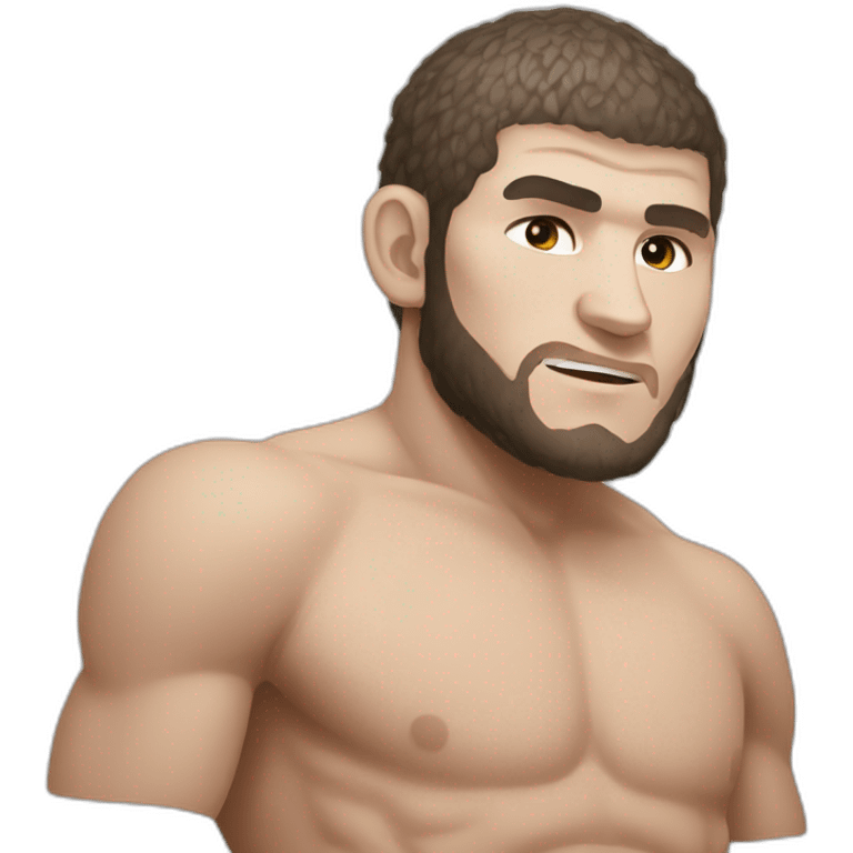 Khabib nurmagomedov with belt emoji