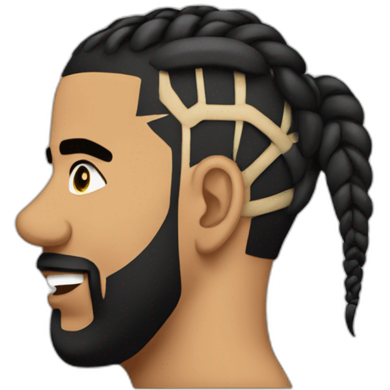 drake cornrows emoji