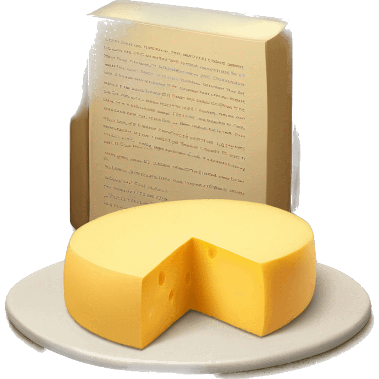 A book with cheese on it emoji