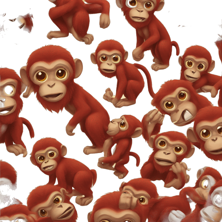 red monkey emoji