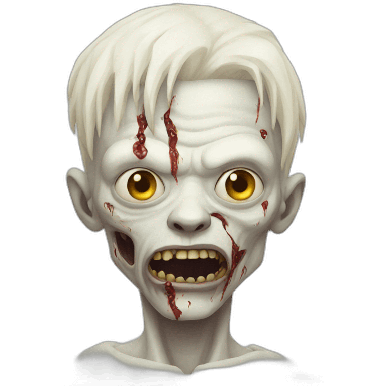 albino zombie emoji