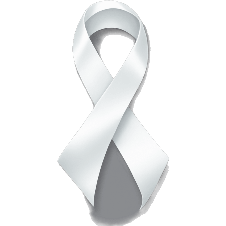 white ribbon emoji