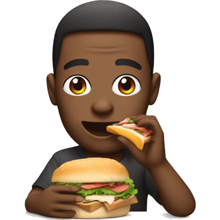 Dj eating a sandwich emoji