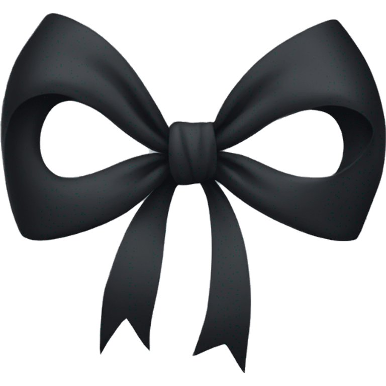 Black bow emoji