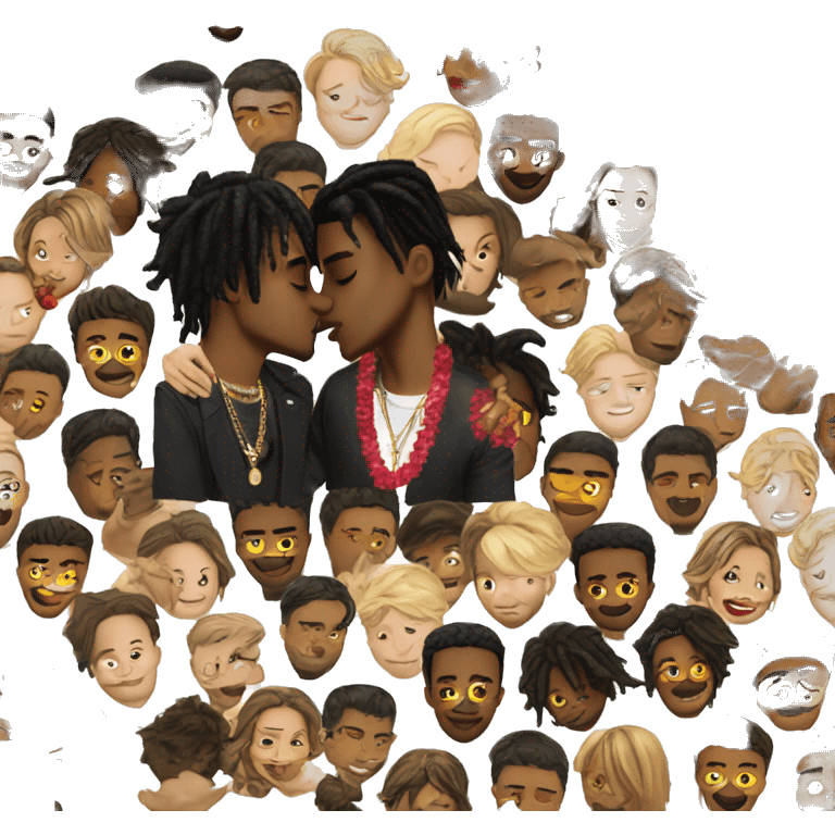 playboy carti kissing lil Hawaii emoji