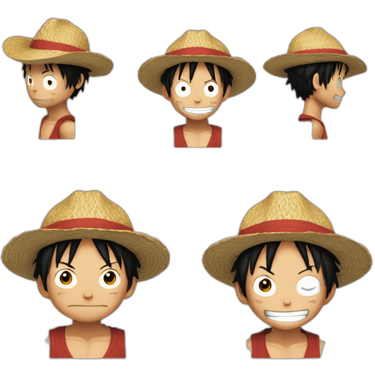 une pièce-luffy emoji