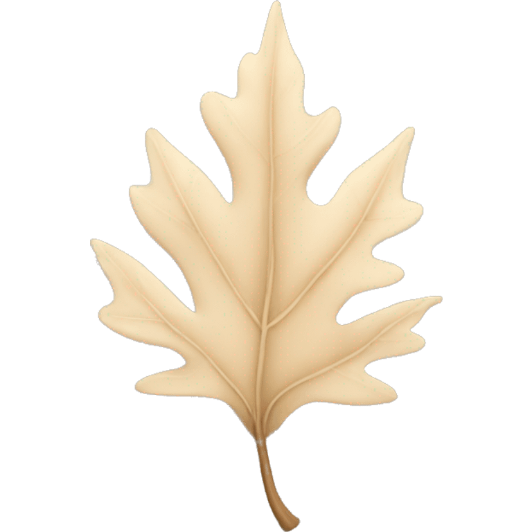 beige leaf emoji