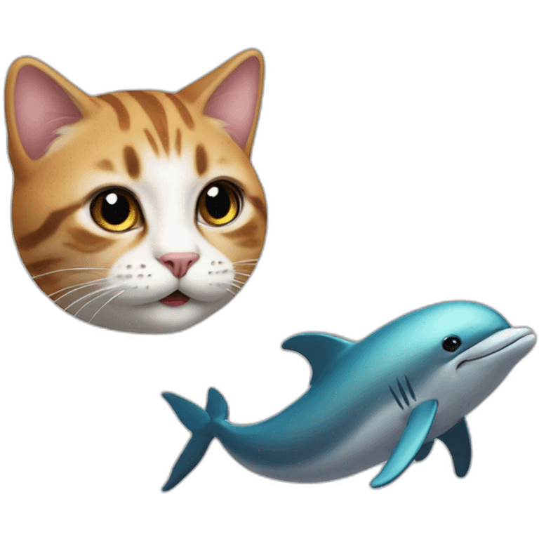 cat+dolphine emoji