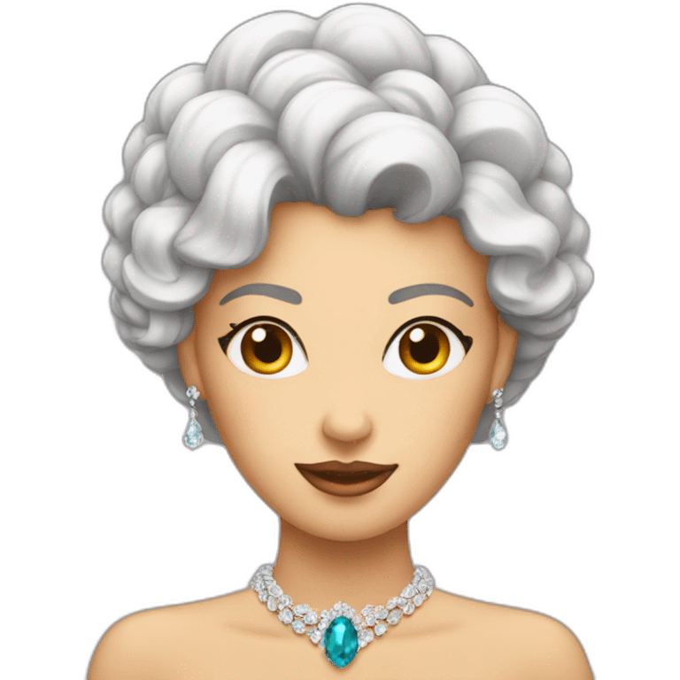 lady with jewel emoji