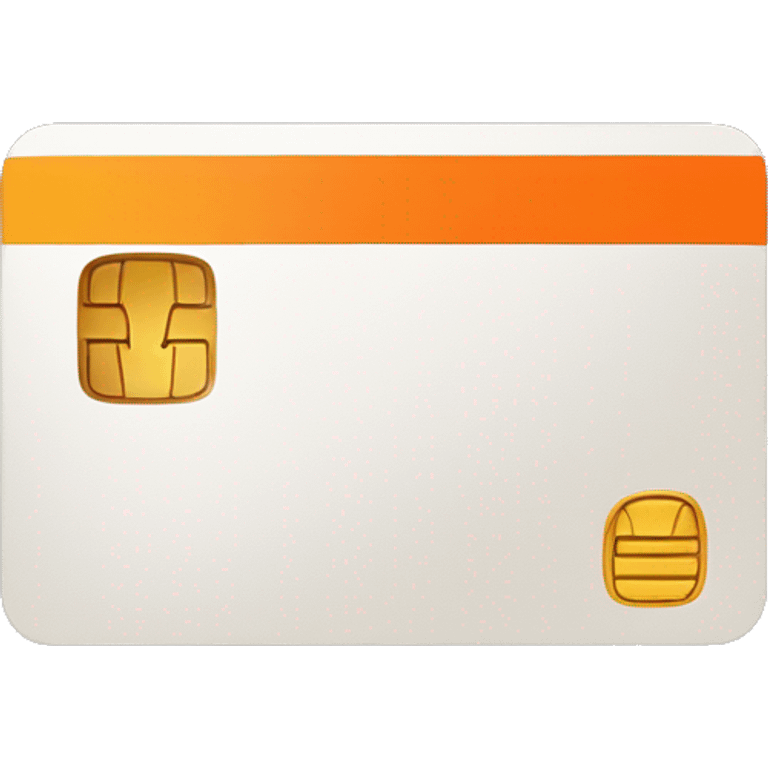 orenge color credit card emoji