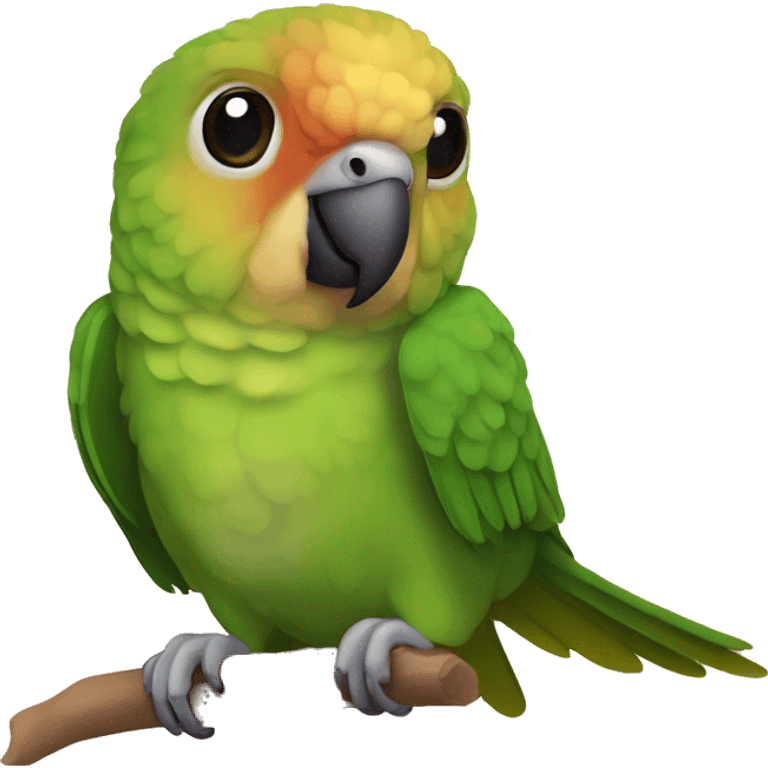 Green cheeked conure emoji