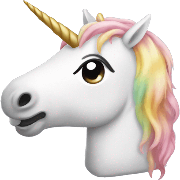 Unicorn with pillow emoji