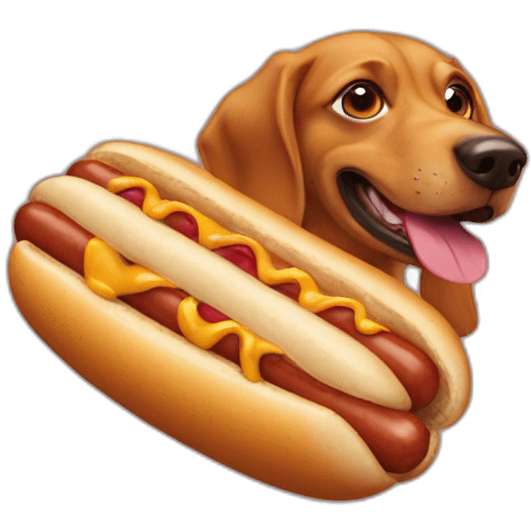 HotDog mit Hund drin emoji