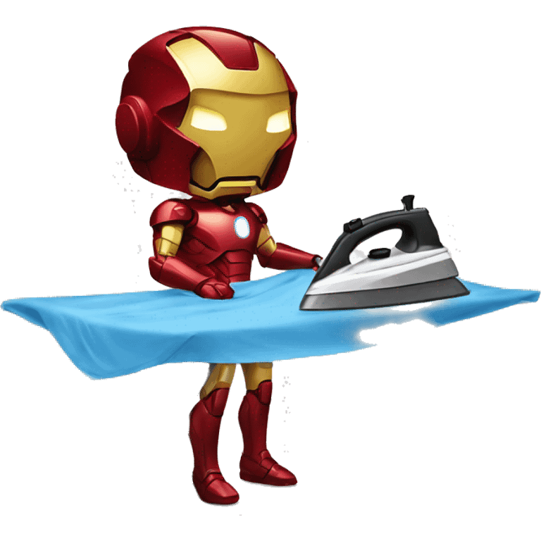 ironman ironing clothes emoji