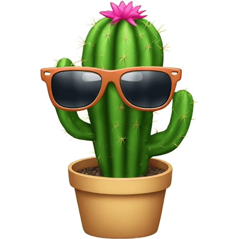 Cactus with sunglasses emoji