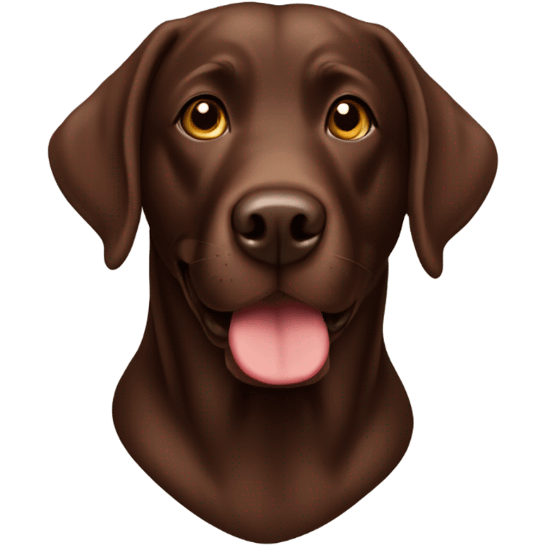 Chocolate lab emoji