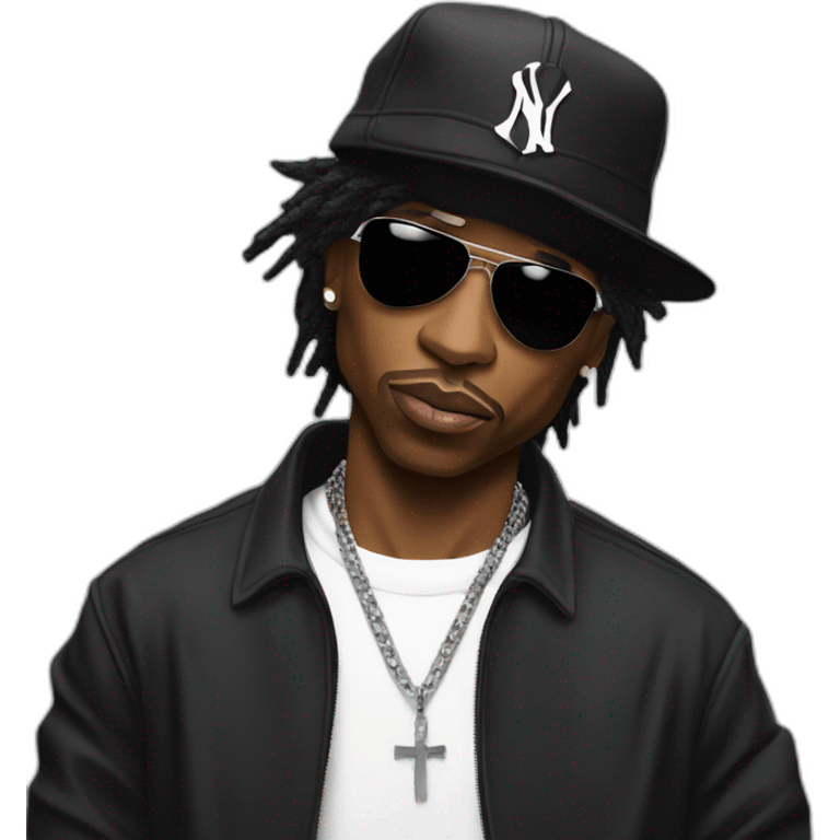 Eazy E with tupac emoji