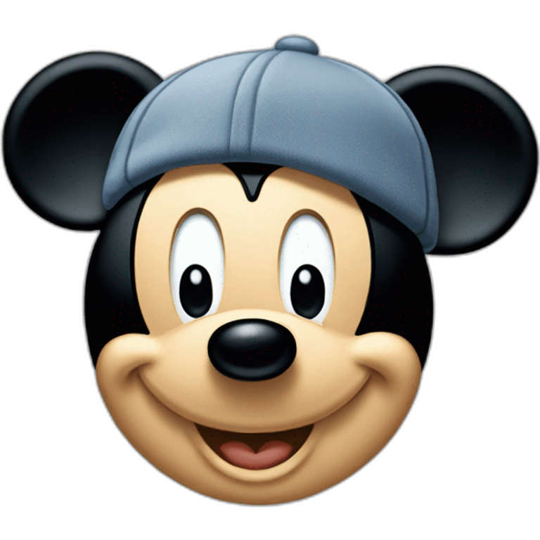 Mickey Mouse with cap emoji