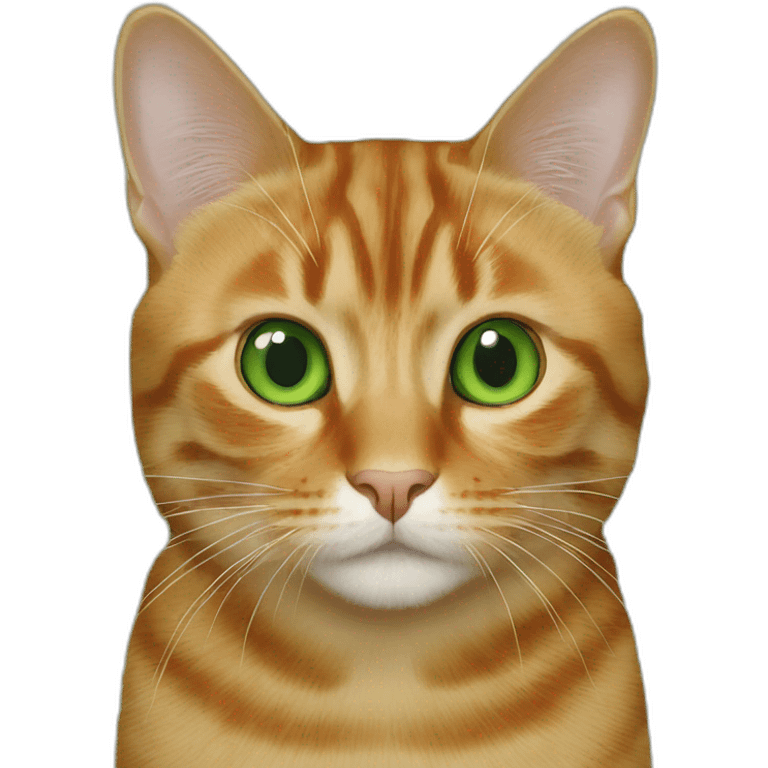 Ginger-and-brkwntortoise-cat-green-eyes emoji