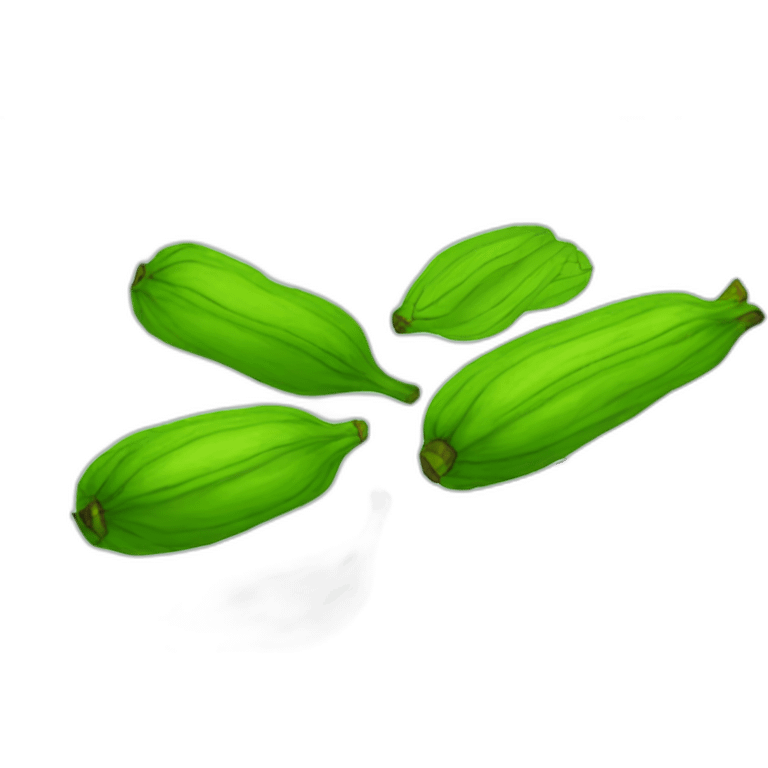 Green plantain unpeeled emoji