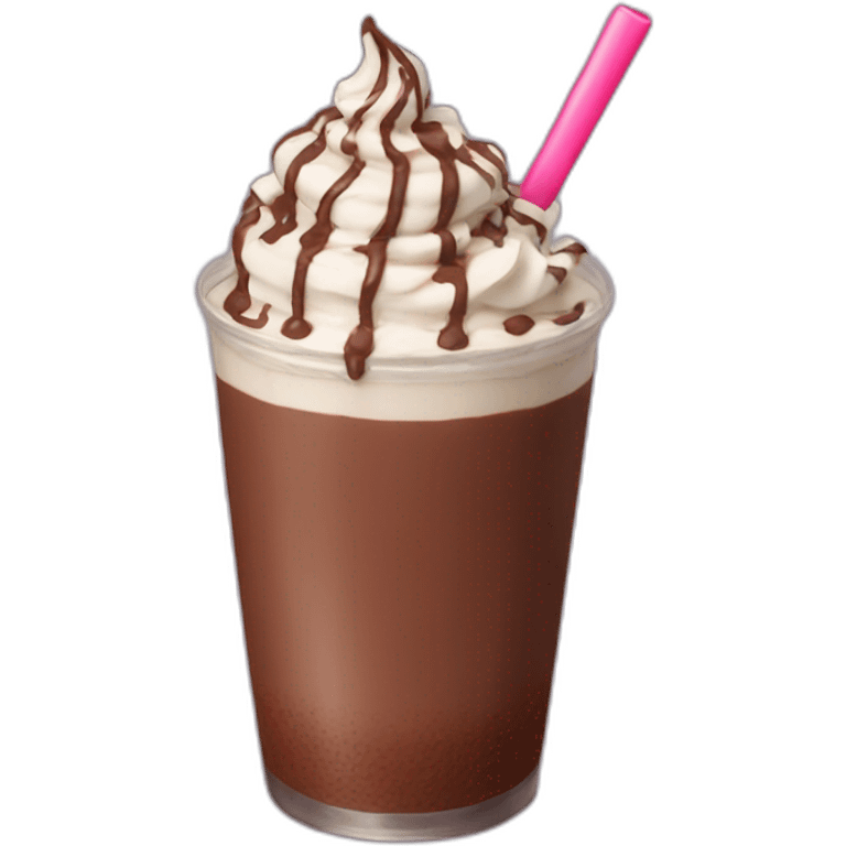 chocolate shake emoji